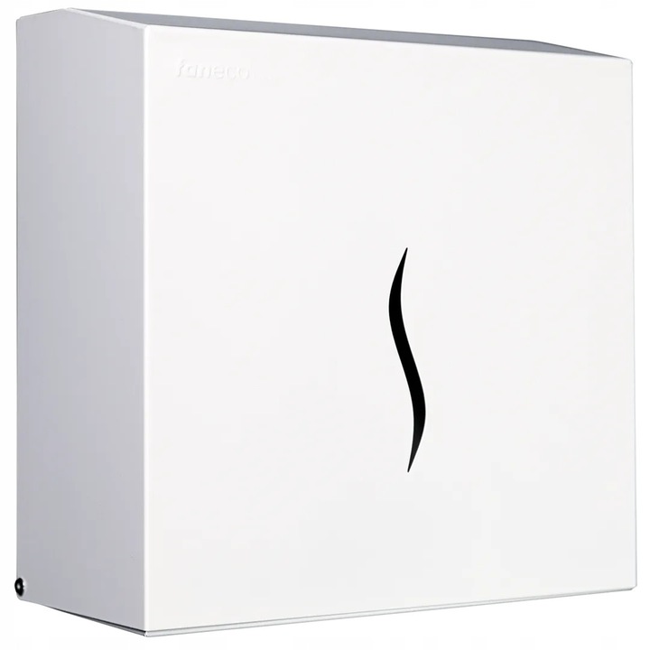 Dispenser prosoape hartie alb din inox XL FANECO, capacitate mare