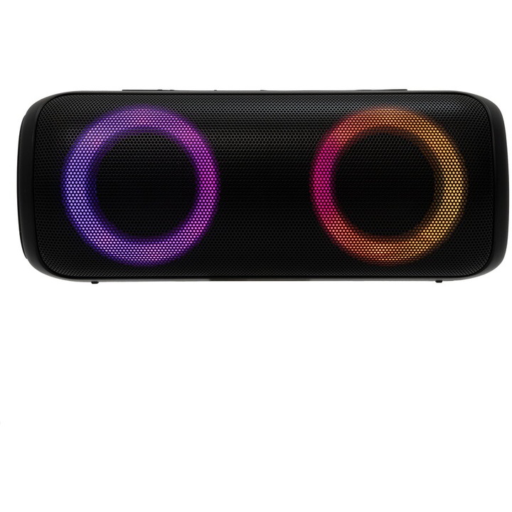 Boxă portabilă WHITE SHARK GBT-876, 2x10W, 45dB, Bluetooth, Negru