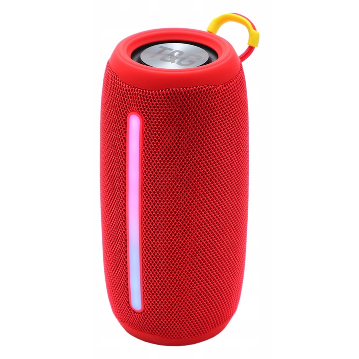 Boxa Portabila T&G, Bluetooth, MicroSD, USB, Radio, Apel Vocal, Lumina, Aux