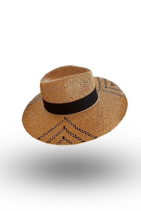 Palarie paie model dungi triunghi