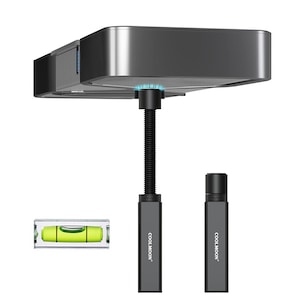 Suport placa video, DANATI Coolmoon, Aluminiu, Pentru Placa Video, GPU, Telescopic, Baza Magnetic, Silicon Protectie, Ajustabil, Extensibil 75mm-120mm, Negru