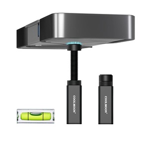 Suport placa video, DANATI Coolmoon, Aluminiu, Pentru Placa Video, GPU, Telescopic, Baza Magnetic, Silicon Protectie, Ajustabil, Extensibil 50mm-80mm, Negru