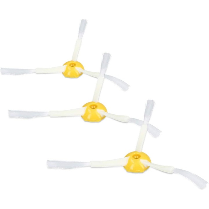 Set 3 perii laterale pentru aspirator robot Roomba 800/900, negru