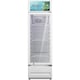 Vitrina frigorifica Heinner HSC-M213WHB, 213L, capacitate maxima 204 sticle, racire cu ventilator, lumina LED, 3 rafturi, usa din sticla cu incuietoare, alb
