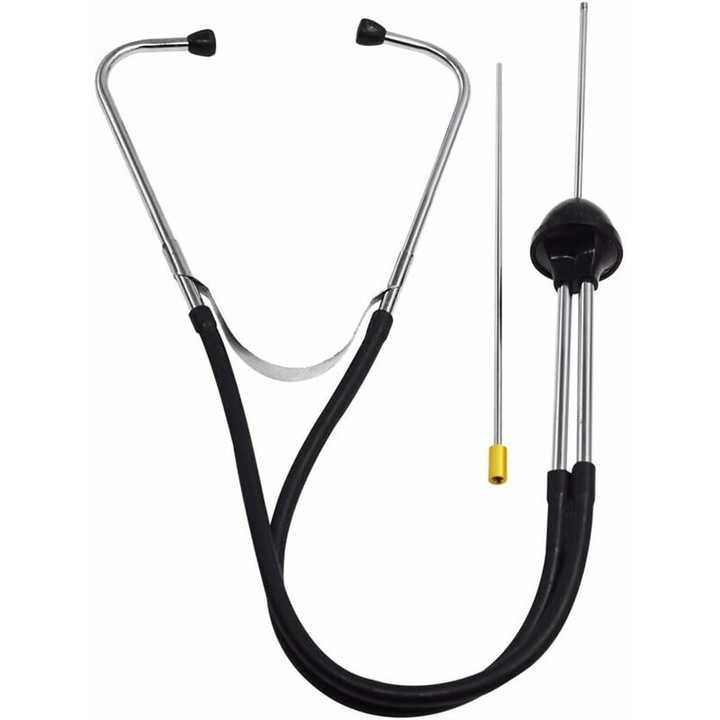 Stetoscop cilindric din otel inoxidabil pentru diagnosticare zgomot auto 140g