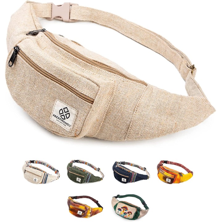 Freakmandu Unisex Hippie Boho Hippie Stílusú Többszínű Univerzális Méretű Övtáska