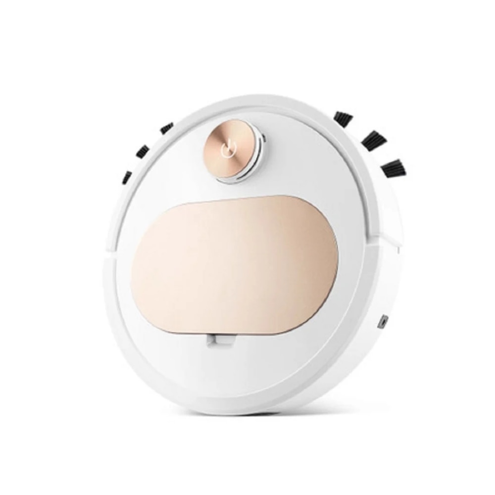 Aspirator robot smart, control app, 35x35x6.8cm, auriu argintiu