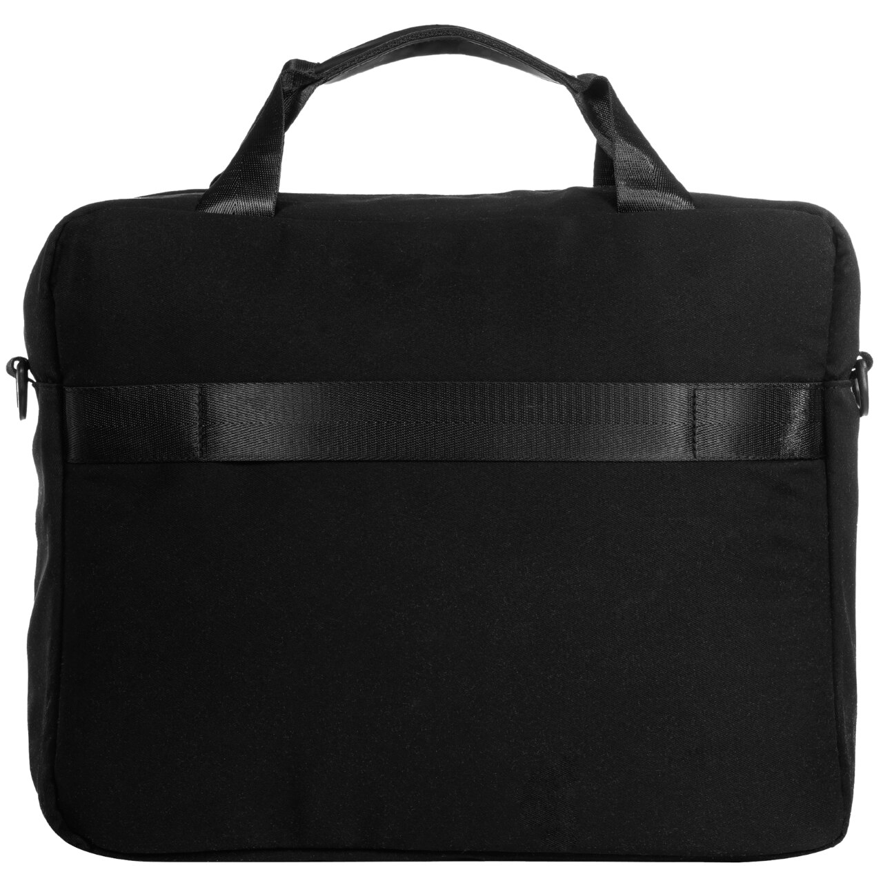 WINGS Geanta laptop, neagru, 15.6", usoara, cu compartimentare securizata, curea reglabila, material cool silk, finisaj eco-piele satinat, 34x41x10 cm 20L