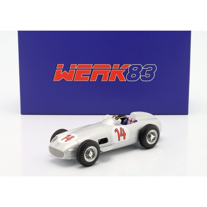 Mercedes Benz W196 #14 modellautó, 1:18 WERK83