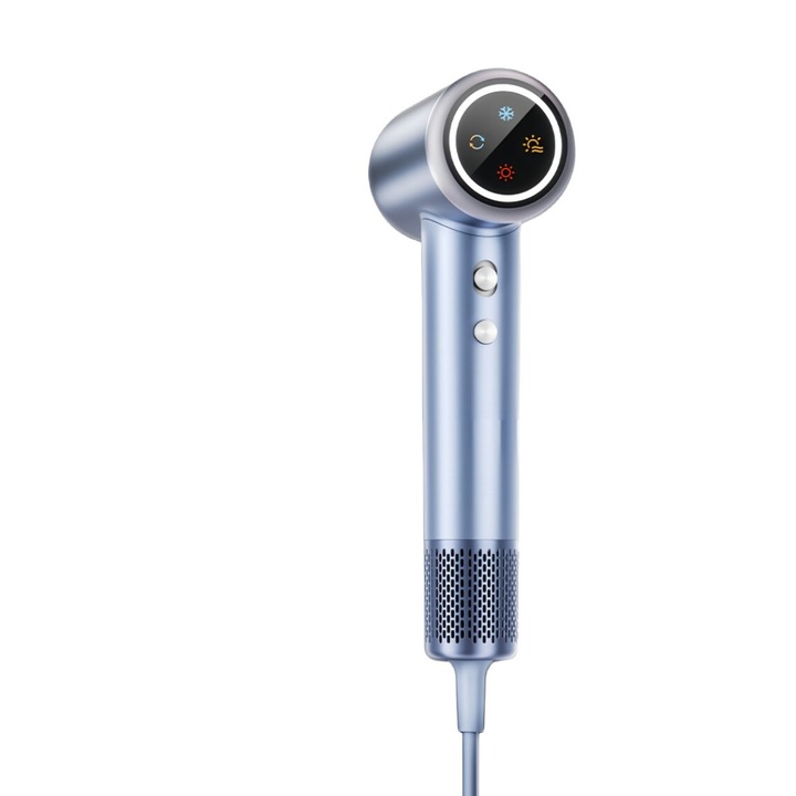 WeGolden hajszárító, 1600 W, ezüst, diffúzorral, szett, 2 sebességfokozat, 4 hőmérséklet, negatív ion technológia