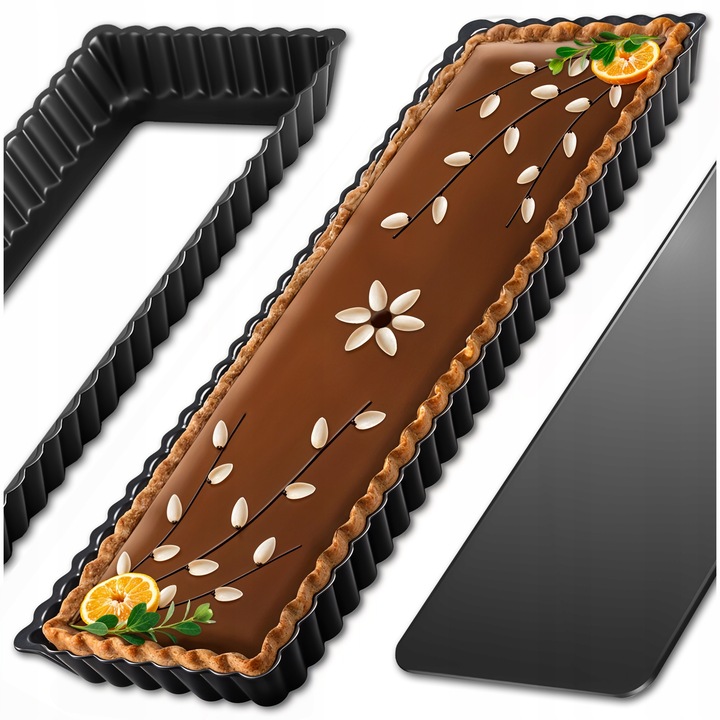 Tava De Copt, Kuketo, Fund Detasabil, Solida Si Durabila, Strat Antiaderent, Temperatura Maxima De Utilizare: 230℃, 35 Cm X 11, 5 Cm X 2, 5 Cm, 1 X Tava De Tarta