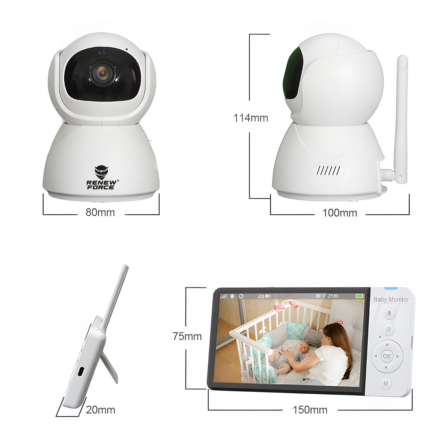 Baby Monitor si Camera Audio-Video Wireless Pentru Supraveghere
