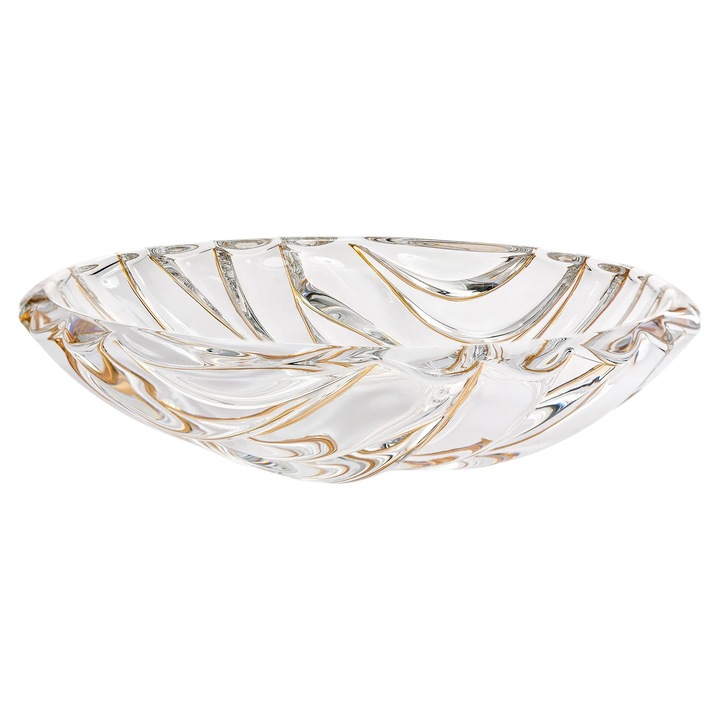 Fructiera cristal Bohemia Bamboo Gold 336