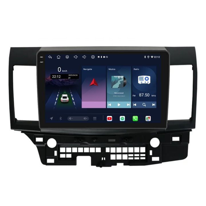 Navigatie PilotOn Mitsubishi Lancer 2007-2013 10 inch 6GB 128GB 8 CORE