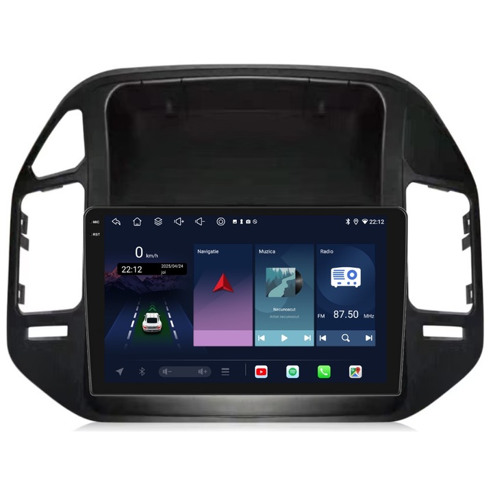 Navigatie PilotOn Mitsubishi Pajero 1999-2006 9 inch 6GB 128GB 8 CORE