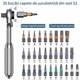 Set de surubelnita si tubulare magnetice 42 in 1, cu clichet, cheie dinamometrica si ax flexibil de extensie, trusa de scule portabila pentru casa, mobila, calculator si bicicleta