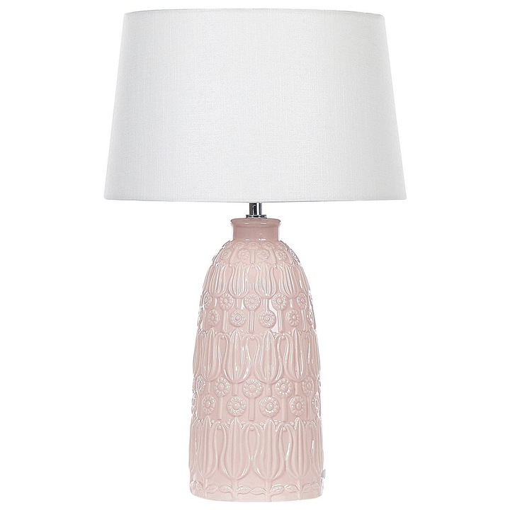 Lampa de masa ZARIMA Ceramica Roz