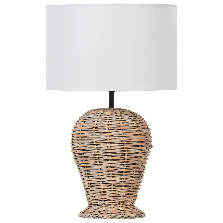 Lampa de masa FURELOS Ratan Maro deschis