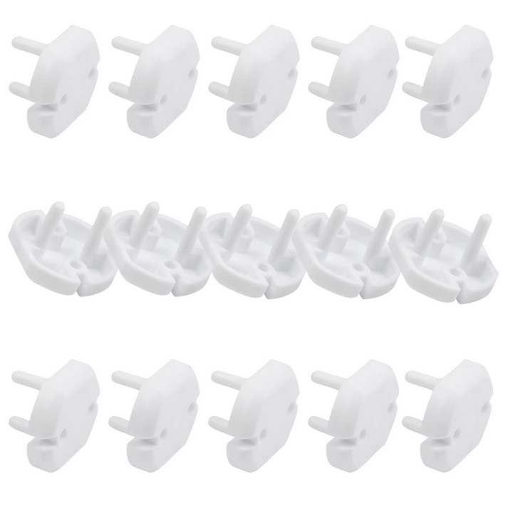 Комплект 15 Предпазители за контакти, ABS, Бял
