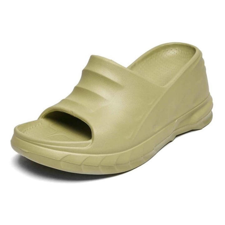 Papuci dama, cu talpa platforma, usor, lulux co518, Verde avocado，40