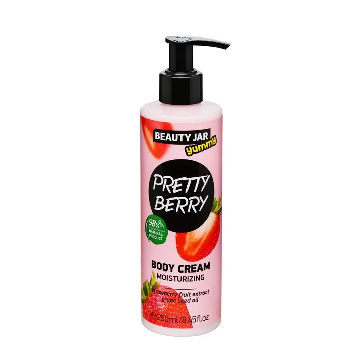 Pretty Berry hidratáló testápoló krém, tégelyben, 250 ml