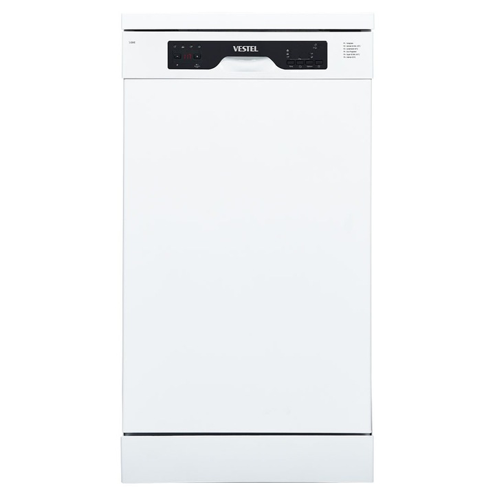 Masina de spalat vase Vestel S1E044O, 45 cm, alb
