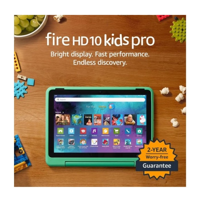 Tableta Amazon Fire HD 10 Kids Pro Happy-Day, Ecran IPS 10.1