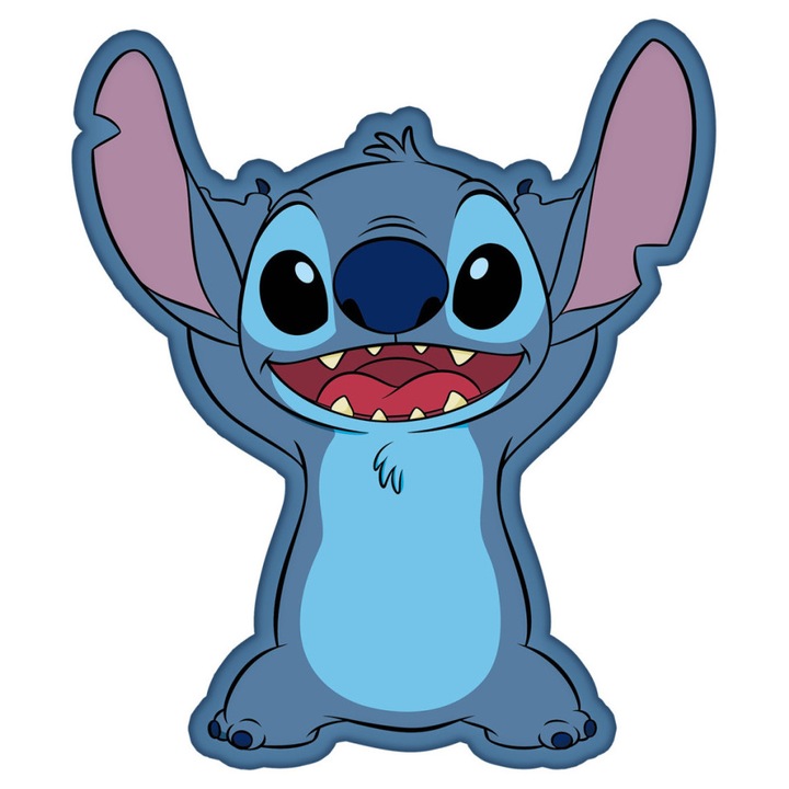 Disney Lilo és Stitch, A csillagkutya Alien formapárna, díszpárna 35 cm