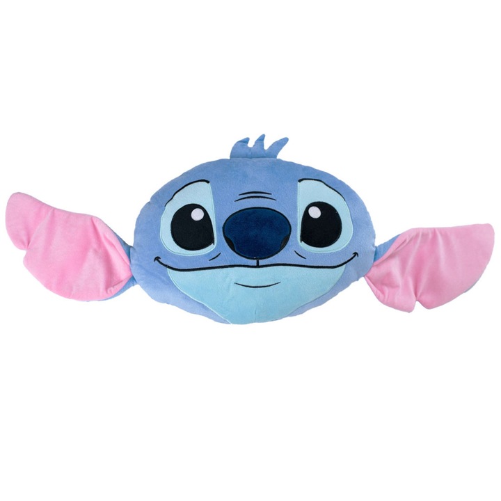 Perna decorativa 3D Disney Lilo si Stitch, Cainele Steaua albastra, 35 cm