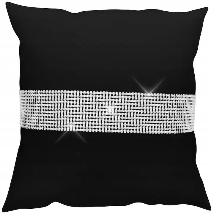 Fete De Perna, NowArt, 40x40 cm, Fermuar, Catifea, Lipire, Uni, Design Decorativ Si Modern, De Inalta Calitate, Negru