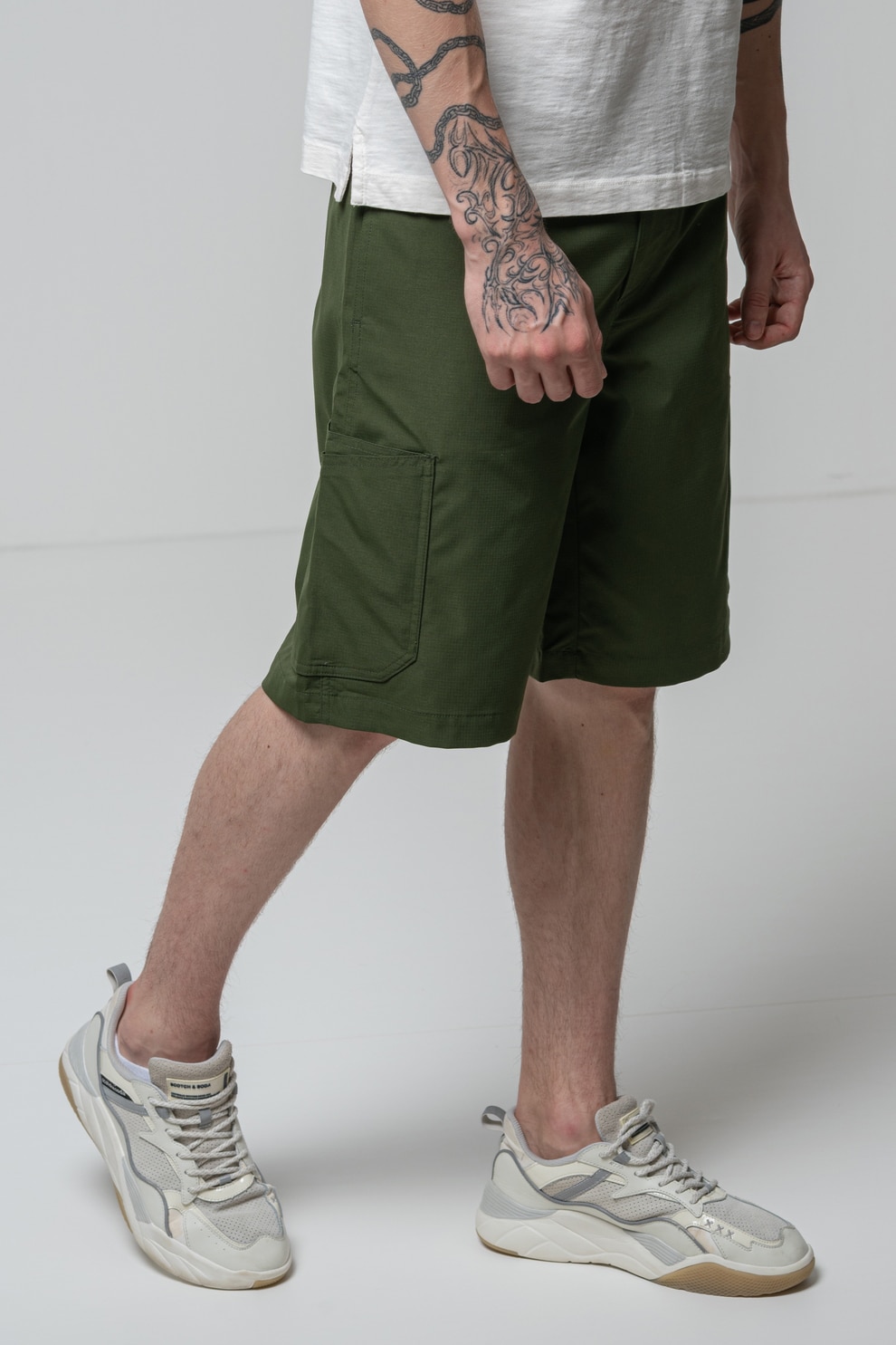 United Colors of Benetton, Bermude cargo cu o curea, Kaki, M