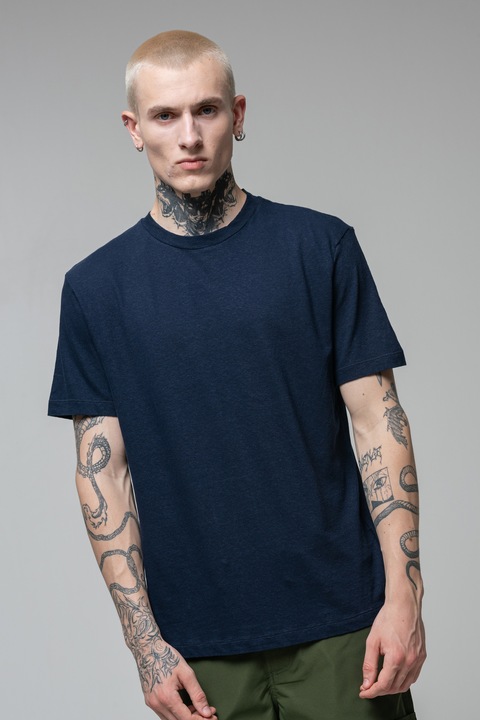 United Colors of Benetton, Tricou de in si bumbac, Bleumarin