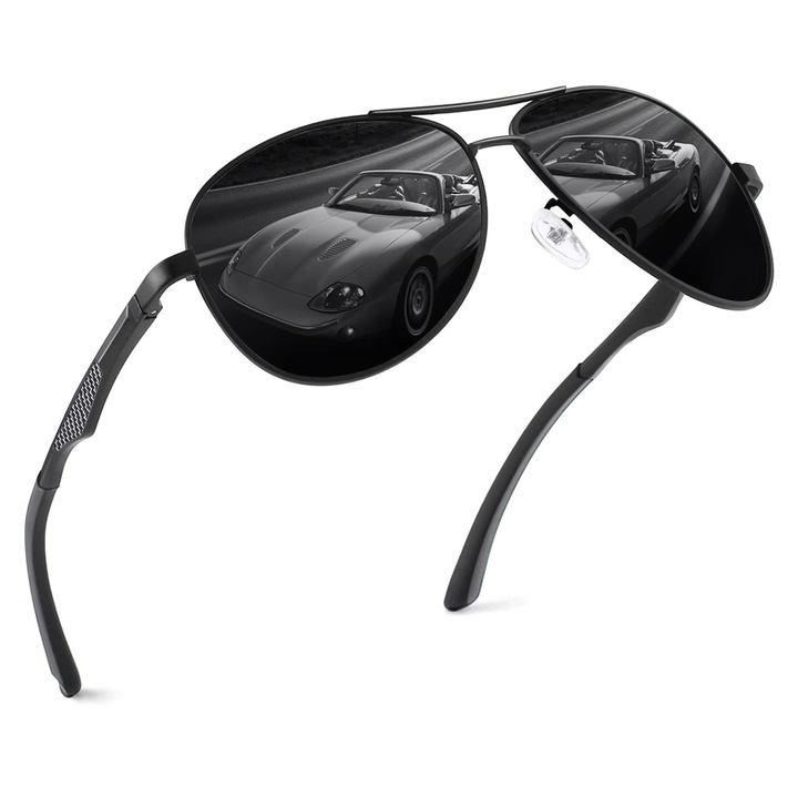 Слънчеви очила Aviator Gqueen за мъже, поляризирани пилотски слънчеви очила UV400, пилотски слънчеви очила Aviator за жени, Mos1