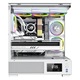 Настолен компютър за игри Kian Alb Core i5-9400F до 4.1Ghz, 32GB RAM DDR4, SSD 1TB, видео карта RTX 3050 6GB, WI-FI 6, инсталиран Windows 11, 6 включени ARGB вентилатора, дисплей за температура на процесора/видео картата, контролер с дистанционно
