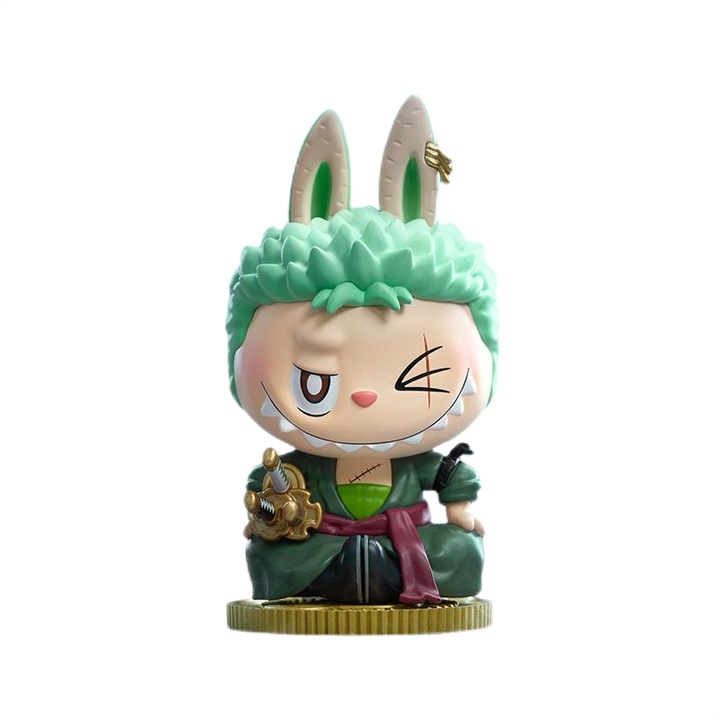 Pop Mart, Labub, One Piece съвместна серия, фигурка подарък - Зоро
