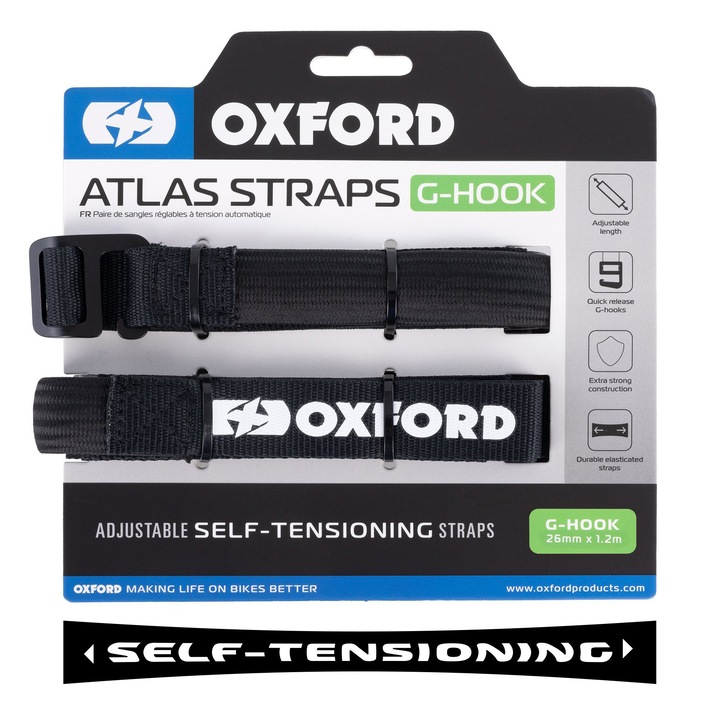 Szállítópántok Oxford ATLAS G-HOOK 26mm x 1.2m fekete