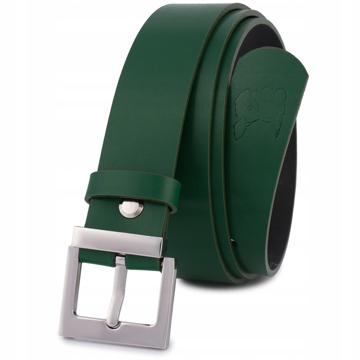 Női öv, Beltimore, természetes bőr, 3 cm, zöld, 115