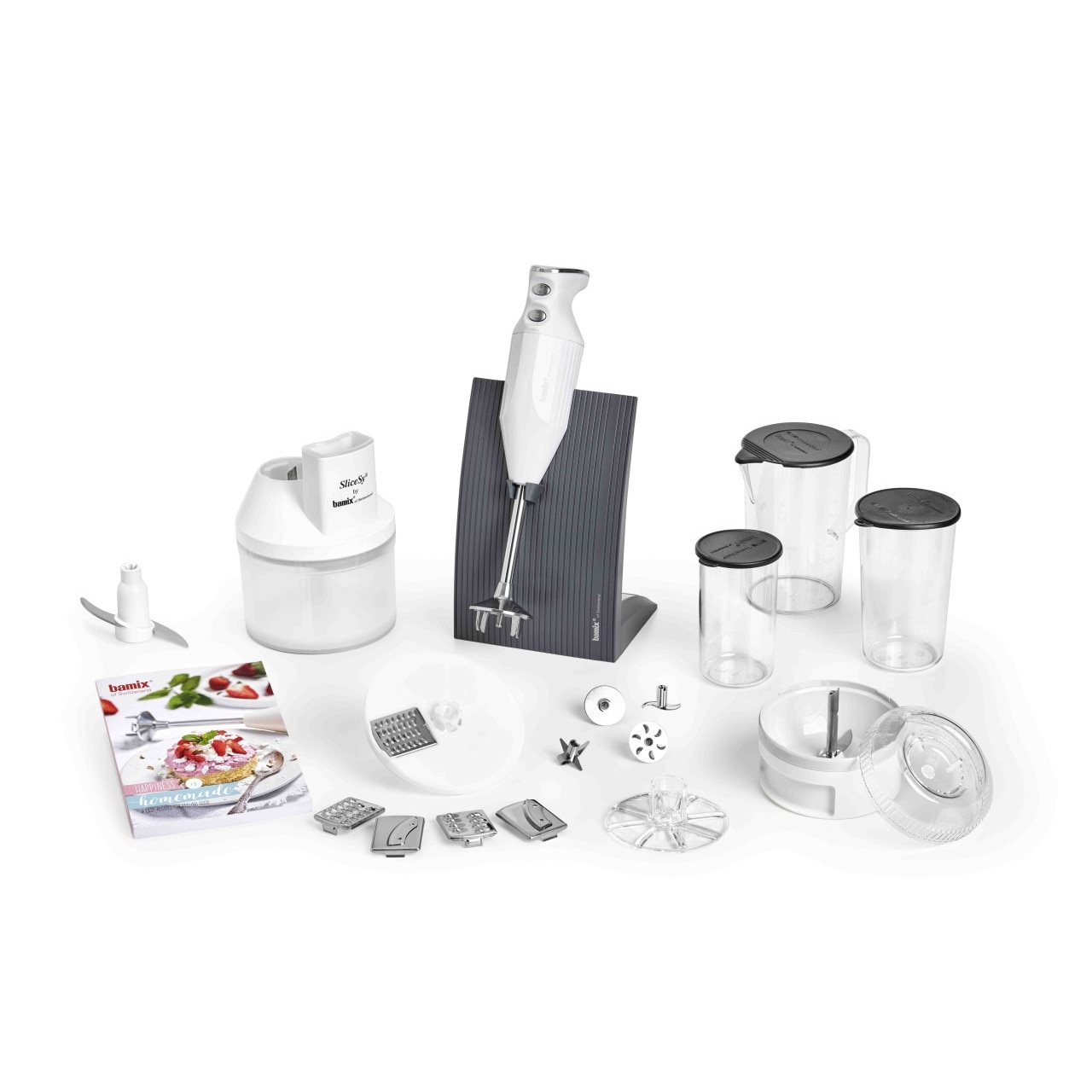 Mixer BAMIX Baking 200W, 4 lame, SliceSy, Procesor, Motor