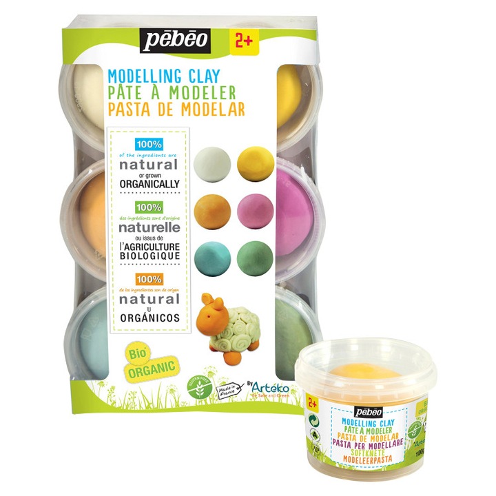 Пластилин 6 цвята 22, 8 x 15, 8 x 15, 8 см, 350 г