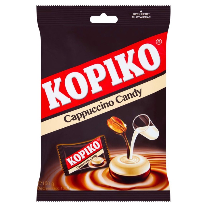 Bomboane de cafea Kopiko Cappuccino 100g