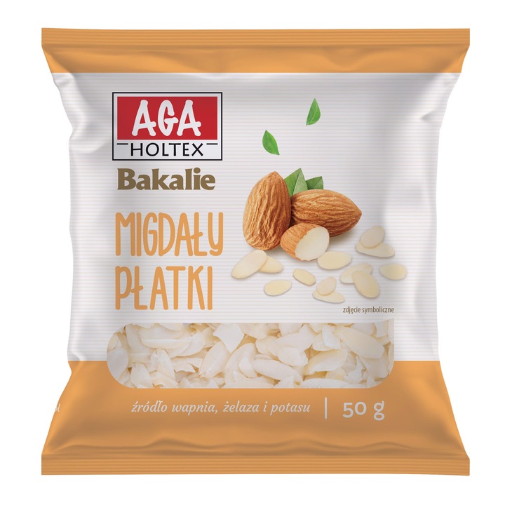 Fulgi de migdale Aga Holtex 50g Nuci si fructe uscate