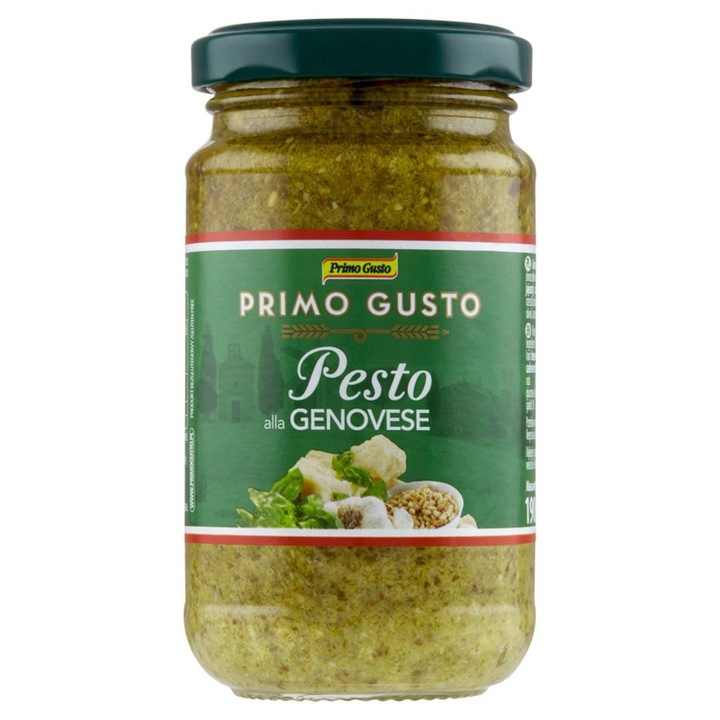 Sos pesto gata ATLANTA, 190 g, busuioc 35%, branza pecorino 7,5%