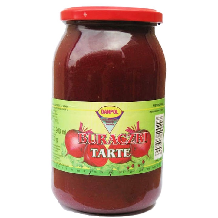 Sfecla rosie rasa Danpol, 900ml