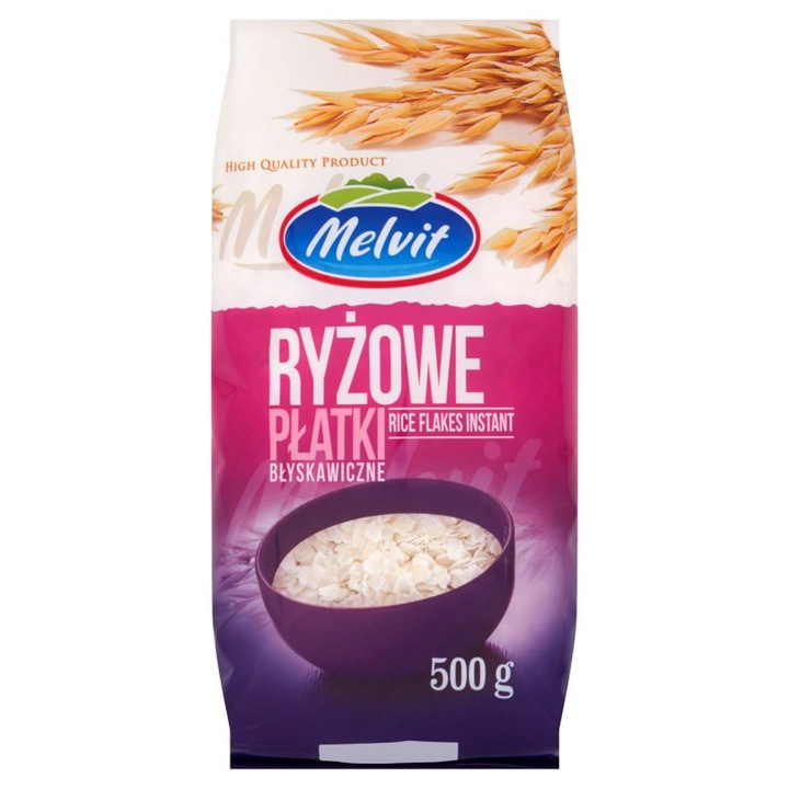 Fulgi de orez instant Melvit 500 g