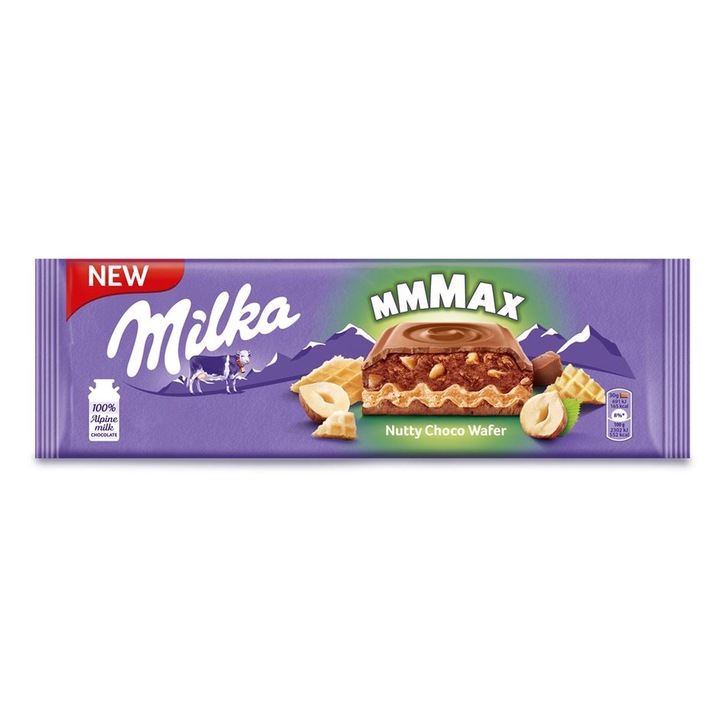 Napolitana Milka Chocolate Mmax Nutty Choco 270g