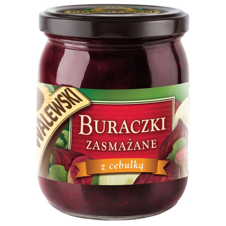 Sfecla rosie prajita Kowalewski cu ceapa, 540 ml