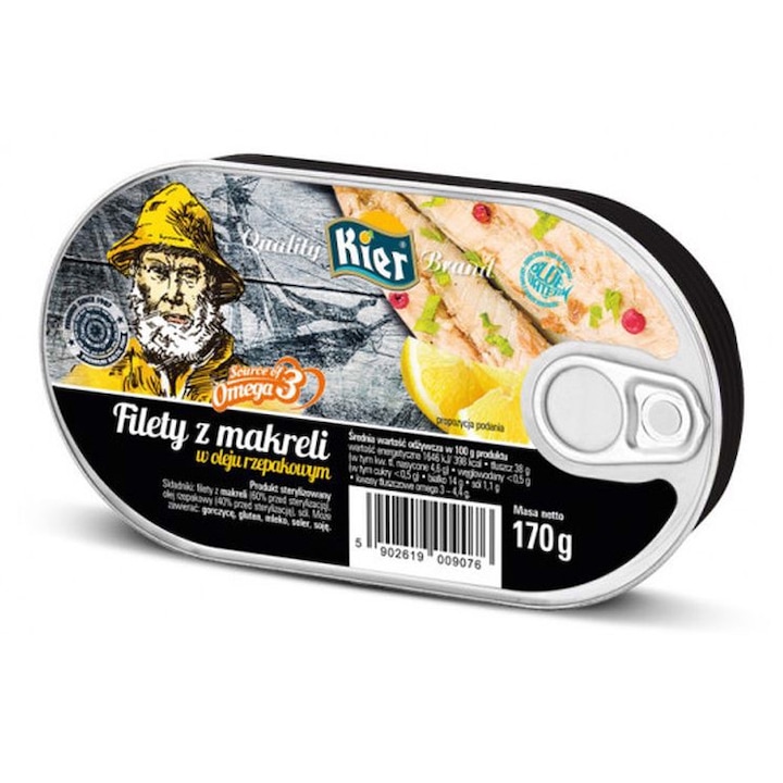 File de macrou Kier in ulei, 170g