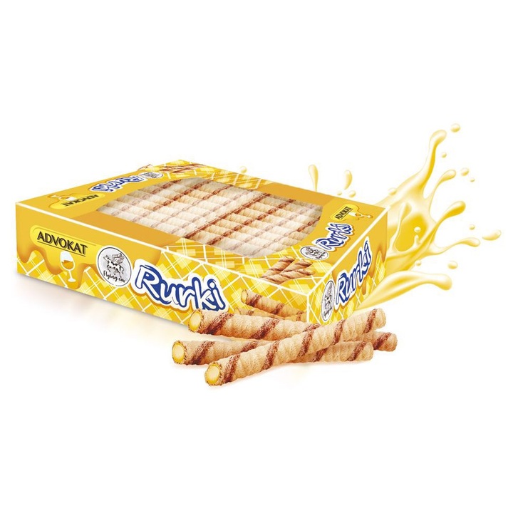 Rulouri de napolitane Flying Cow cu umplutura de avocado 450 g