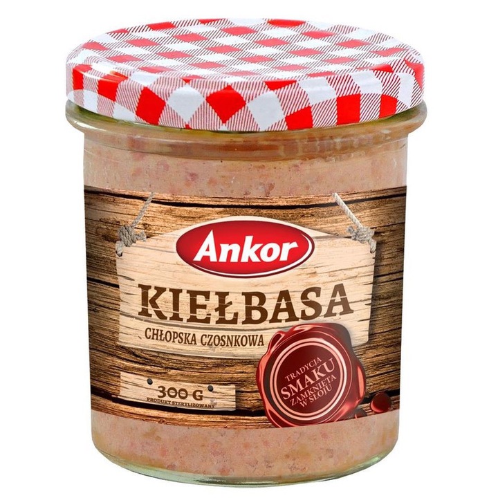 Carnati taranesti cu usturoi la conserva Ankor 300 g