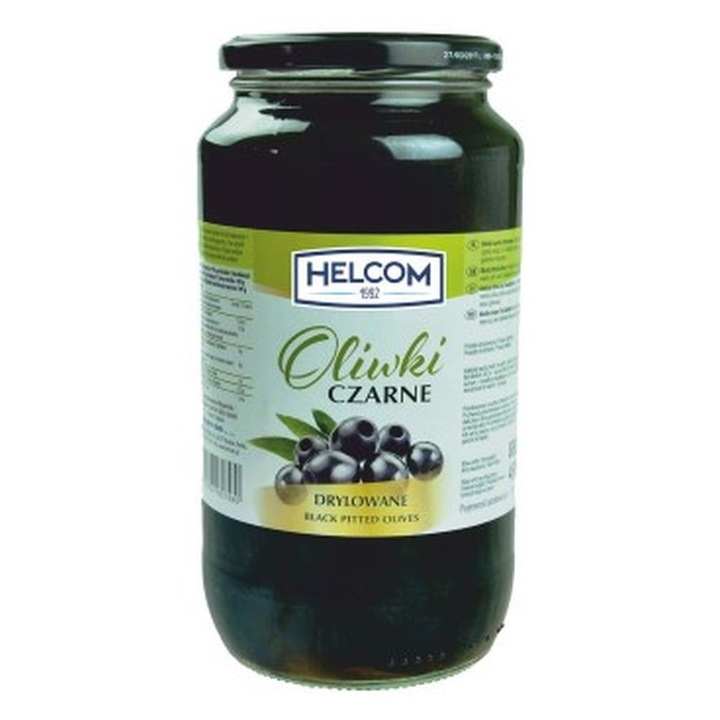 Masline negre fara samburi Helcom 880 g